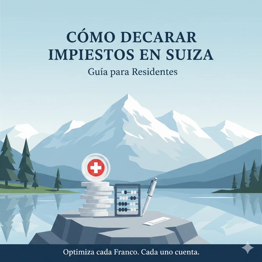 Declarar impuestos Suiza guía residentes deducciones fiscales ahorro